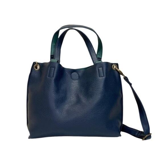 G.H. Bass & Co. Vegan Leather Purse and Zipper pouch reversible 90s bag - Picture 14 of 16